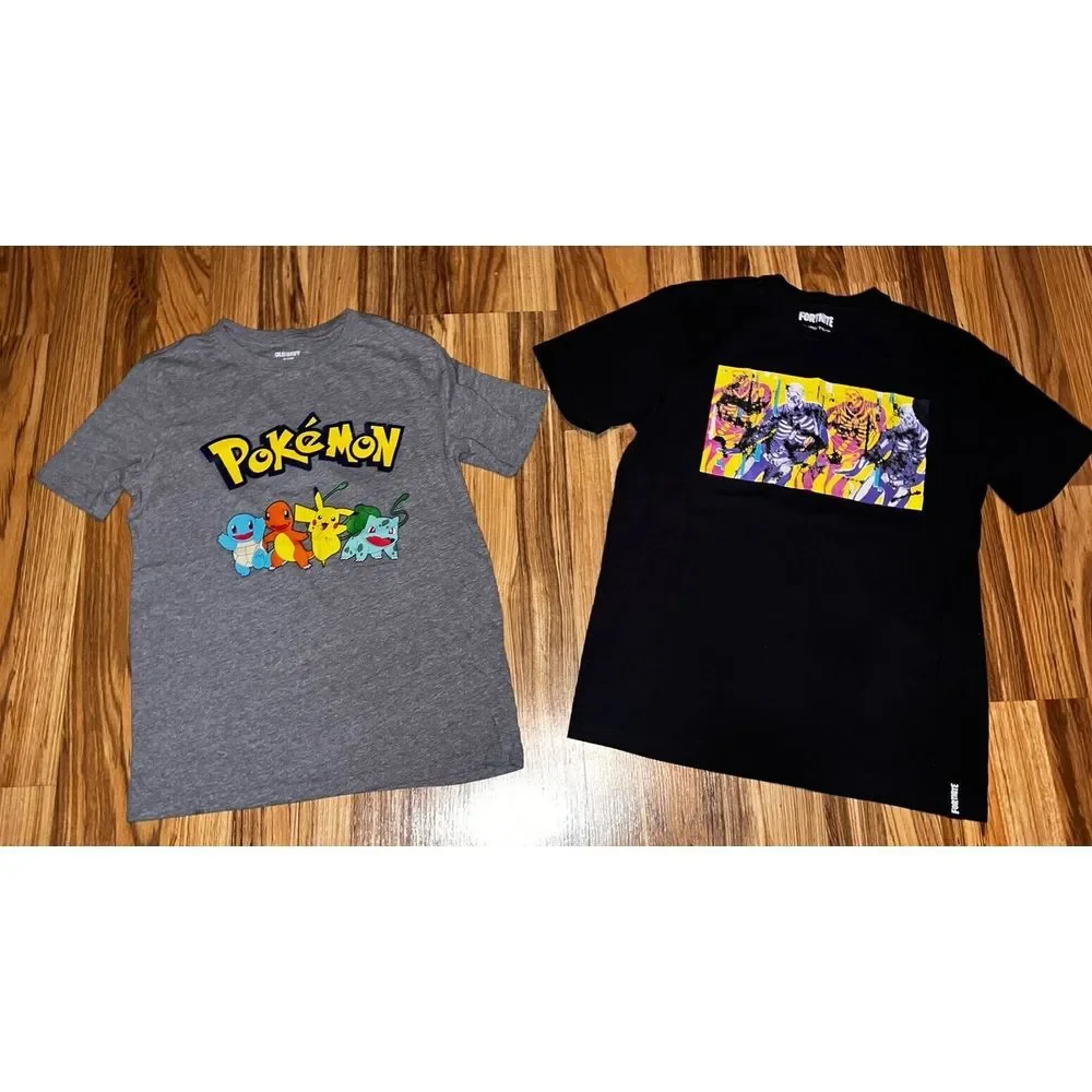 Pokemon Old Navy Fortnite Shirt‎ Tshirt Graphic Tee Youth Size XL 14 16 XXL 18